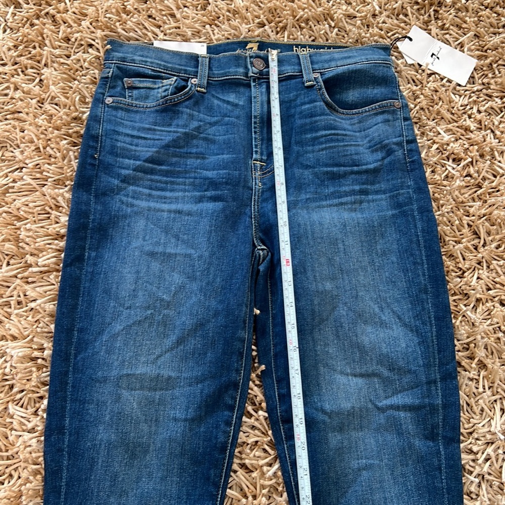 7 For All Mankind High Waist Slim Kick AU8512005 Mohr Size 29 - Picture 6 of 11